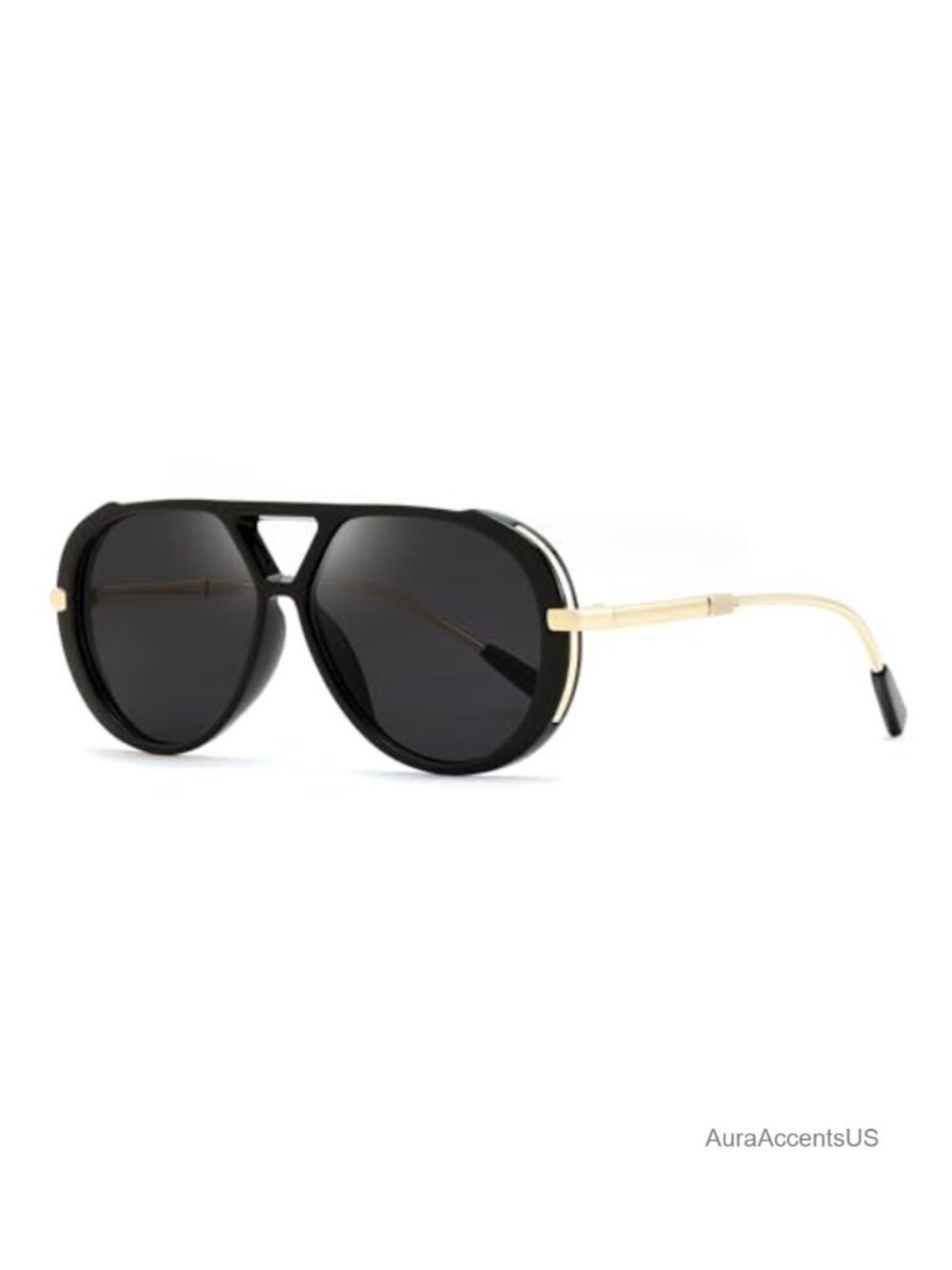 Retro Aviator Sunglasses Gold Metal Frame UV400 Unisex